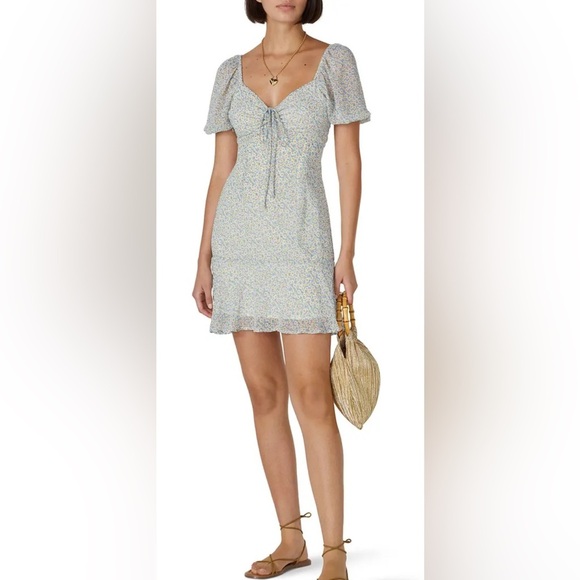 LOUNA Blue Daisy Dress - Size Extra Small - From Rent the Runway! - Picture 1 of 12